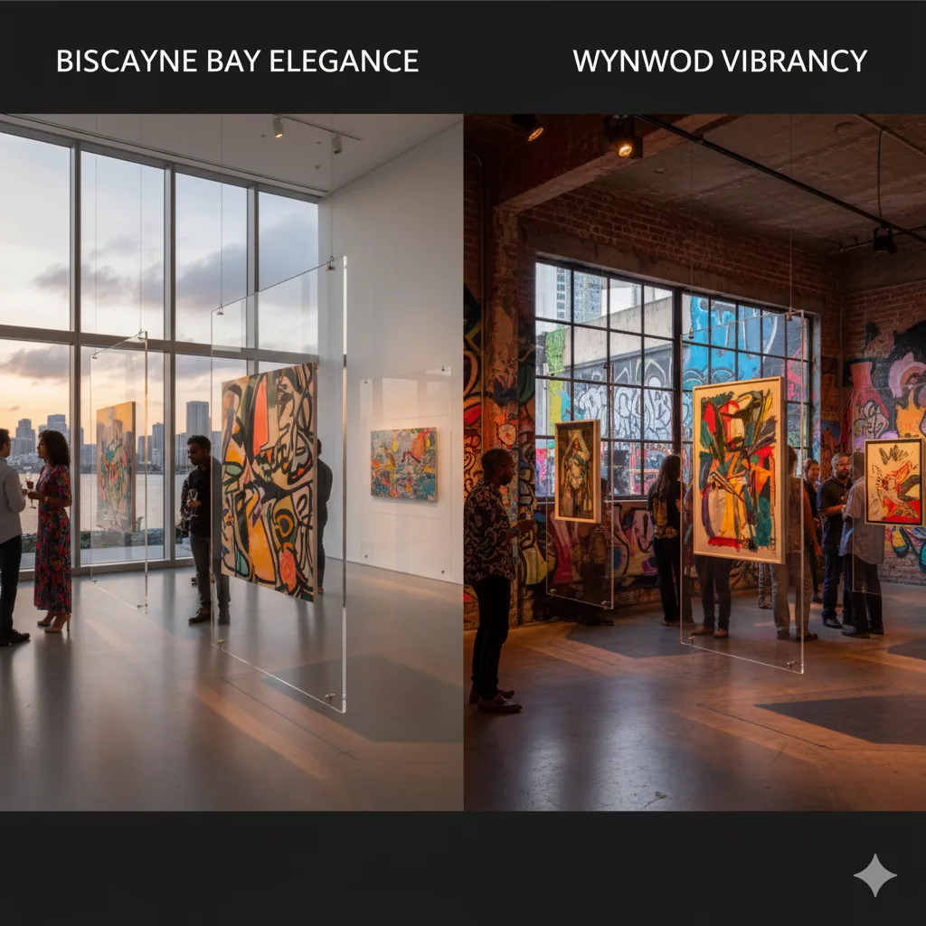 From Biscayne Bay to Wynwood: Showcasing Miami's Art Scene Through Custom Acrylic Displays