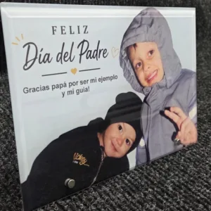 Celebrate Dad with a personalized crystal photo plaque featuring your favorite picture and heartfelt message. Printed on premium glass with an elegant metal stand, perfect for desks, nightstands, and office spaces.